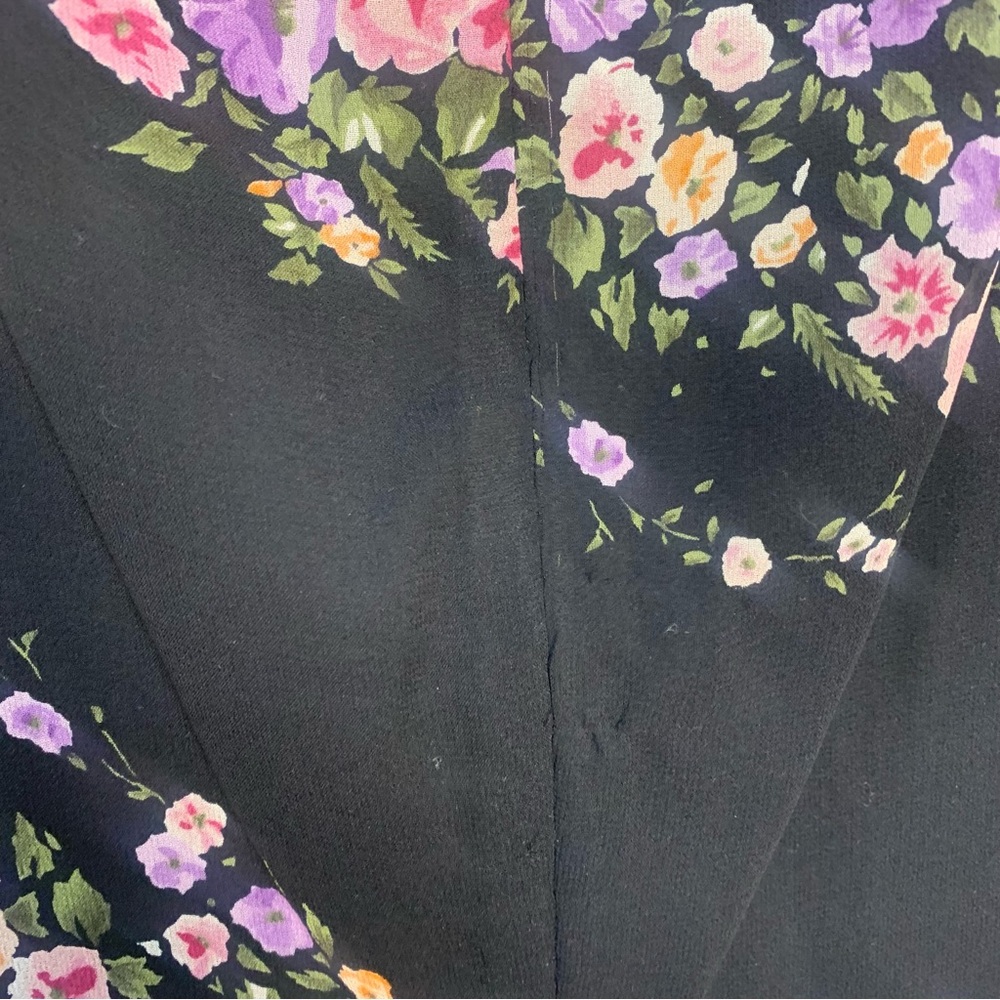 VTG Jones New York Sport 100% Silk Floral Sleeveless Maxi Dress - Picture 4 of 11